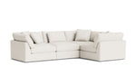Get Together™ seccional modular cerrado de 4 piezas, grande, lino color crema