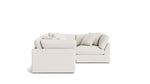 Get Together™ seccional modular cerrado de 4 piezas, grande, lino color crema
