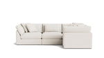 Get Together™ seccional modular cerrado de 4 piezas, grande, lino color crema