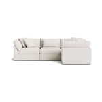 Get Together™ seccional modular cerrado de 4 piezas, grande, lino color crema