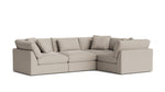 Get Together™ Seccional modular de 4 piezas, cerrado, grande, gris piedra claro