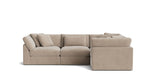 Get Together™ Seccional modular de 4 piezas — configuración cerrada, grande, champán