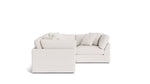 Get Together™ Seccional modular de 4 piezas, configuración cerrada, grande, Nomad Snow