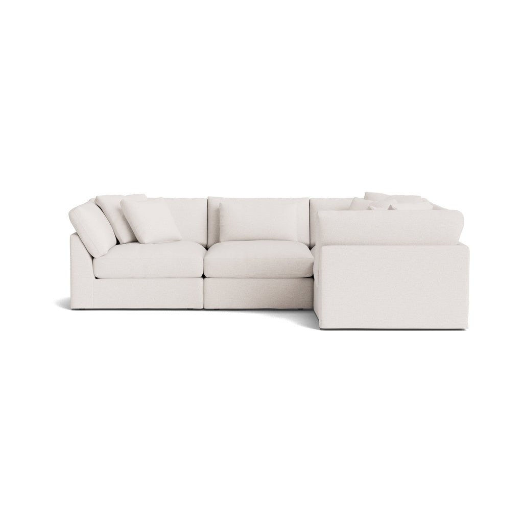 Get Together™ Seccional modular de 4 piezas, configuración cerrada, grande, Nomad Snow