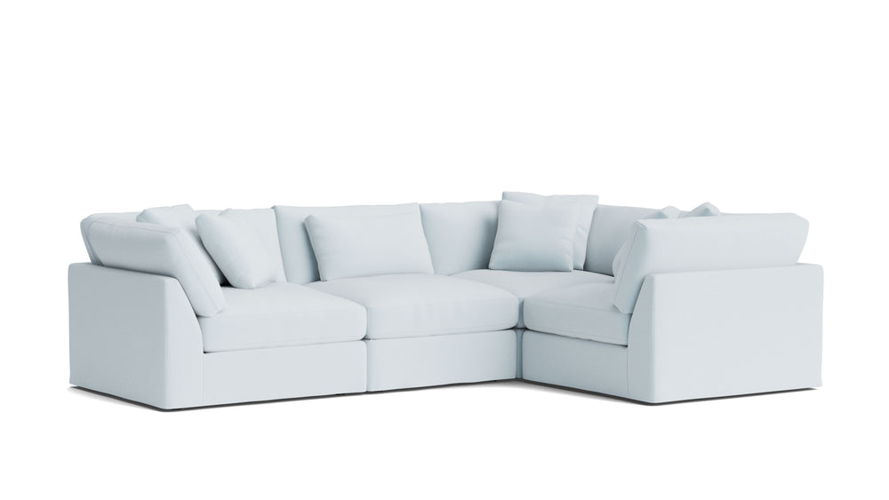 Get Together™ seccional modular de 4 piezas cerrado, grande, Cove