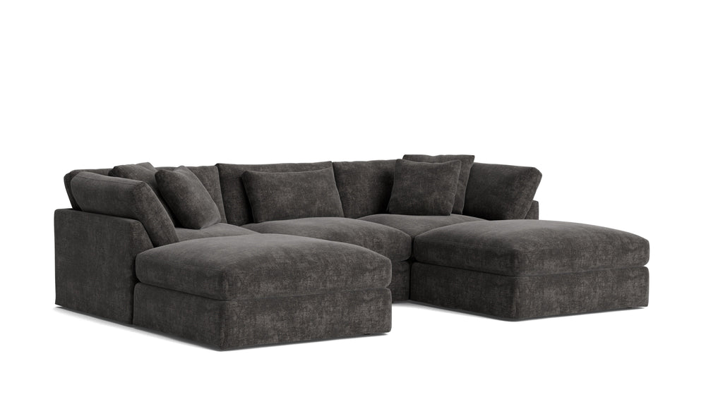 Get Together™ Seccional modular en U de 5 piezas, Grande, Trufa