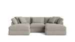 Get Together™ Seccional modular en U de 5 piezas, grande, color avena