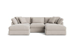 Get Together™ seccional modular en U de 5 piezas, grande, color arcilla