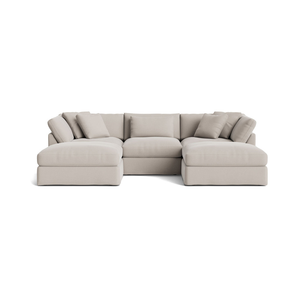 Get Together™ seccional modular en U de 5 piezas, grande, color arcilla