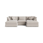Get Together™ seccional modular en U de 5 piezas, grande, color arcilla