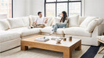 Get Together™ Seccional modular en U de 5 piezas, Grande, Lino crema