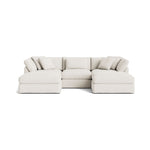 Get Together™ Seccional modular en U de 5 piezas, Grande, Lino crema