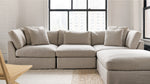 Get Together™ seccional modular en U de 5 piezas, grande, piedra clara