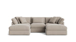 Get Together™ seccional modular en U de 5 piezas, grande, piedra clara
