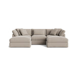 Get Together™ seccional modular en U de 5 piezas, grande, piedra clara