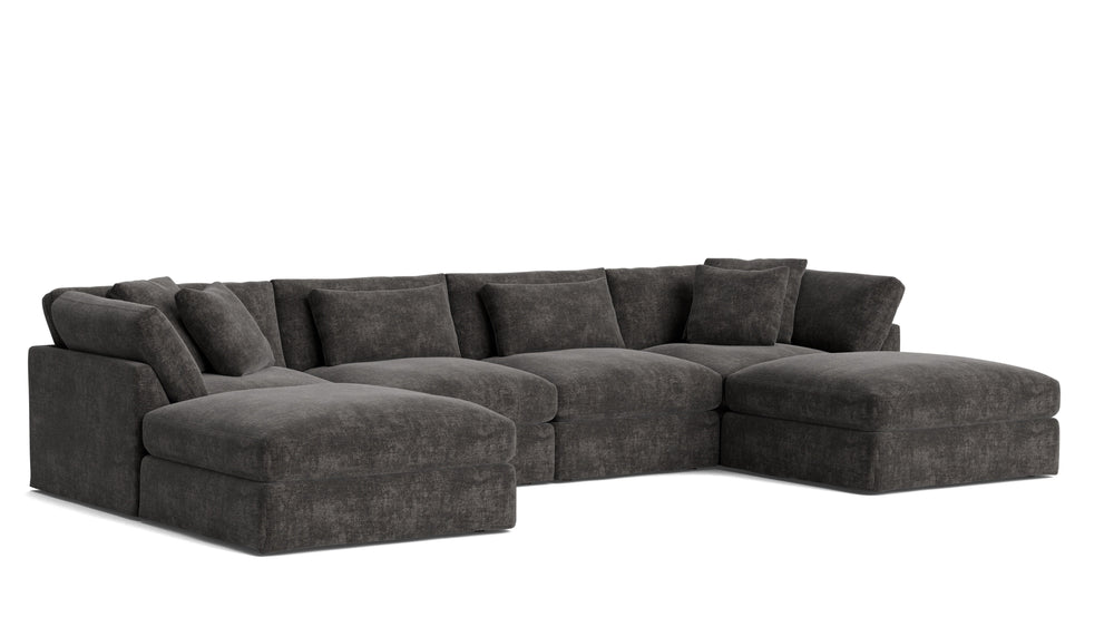 Get Together™ Seccional modular en U de 6 piezas, grande, trufa