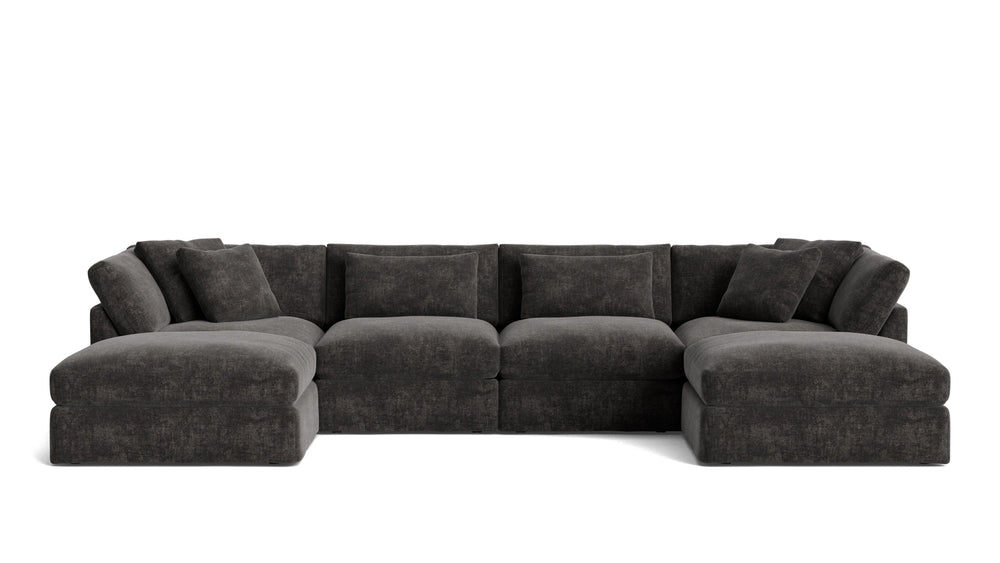 Get Together™ Seccional modular en U de 6 piezas, grande, trufa