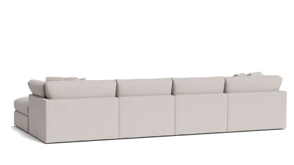 Get Together™ seccional modular en U de 6 piezas, grande, arcilla