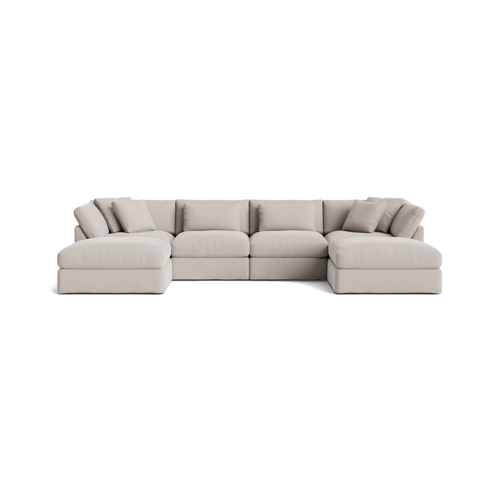 Get Together™ seccional modular en U de 6 piezas, grande, arcilla