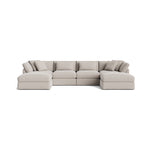Get Together™ seccional modular en U de 6 piezas, grande, arcilla