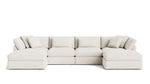 Get Together™ Seccional modular en forma de U de 6 piezas, grande, lino crema