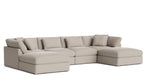 Get Together™ seccional modular en U de 6 piezas, grande, piedra clara