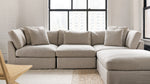 Get Together™ seccional modular en U de 6 piezas, grande, piedra clara
