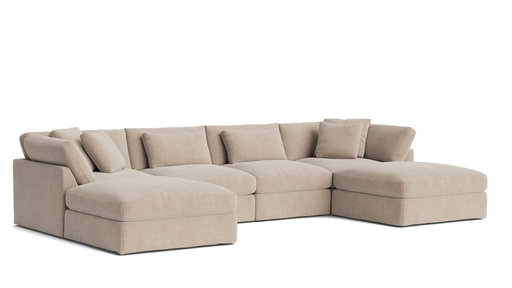 Get Together™ Seccional modular en U de 6 piezas, grande, avena
