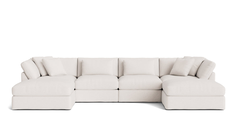Get Together™ seccional modular en forma de U de 6 piezas, grande, Nomad Snow