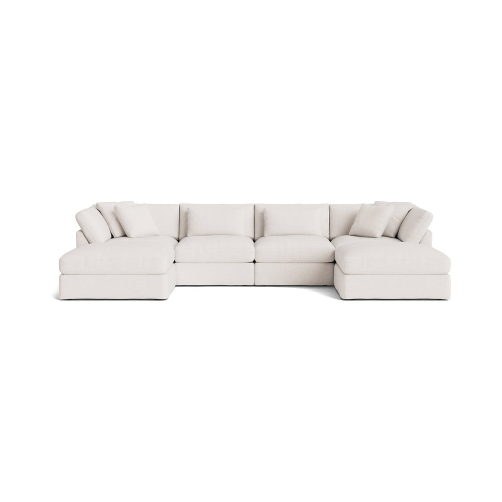 Get Together™ seccional modular en forma de U de 6 piezas, grande, Nomad Snow