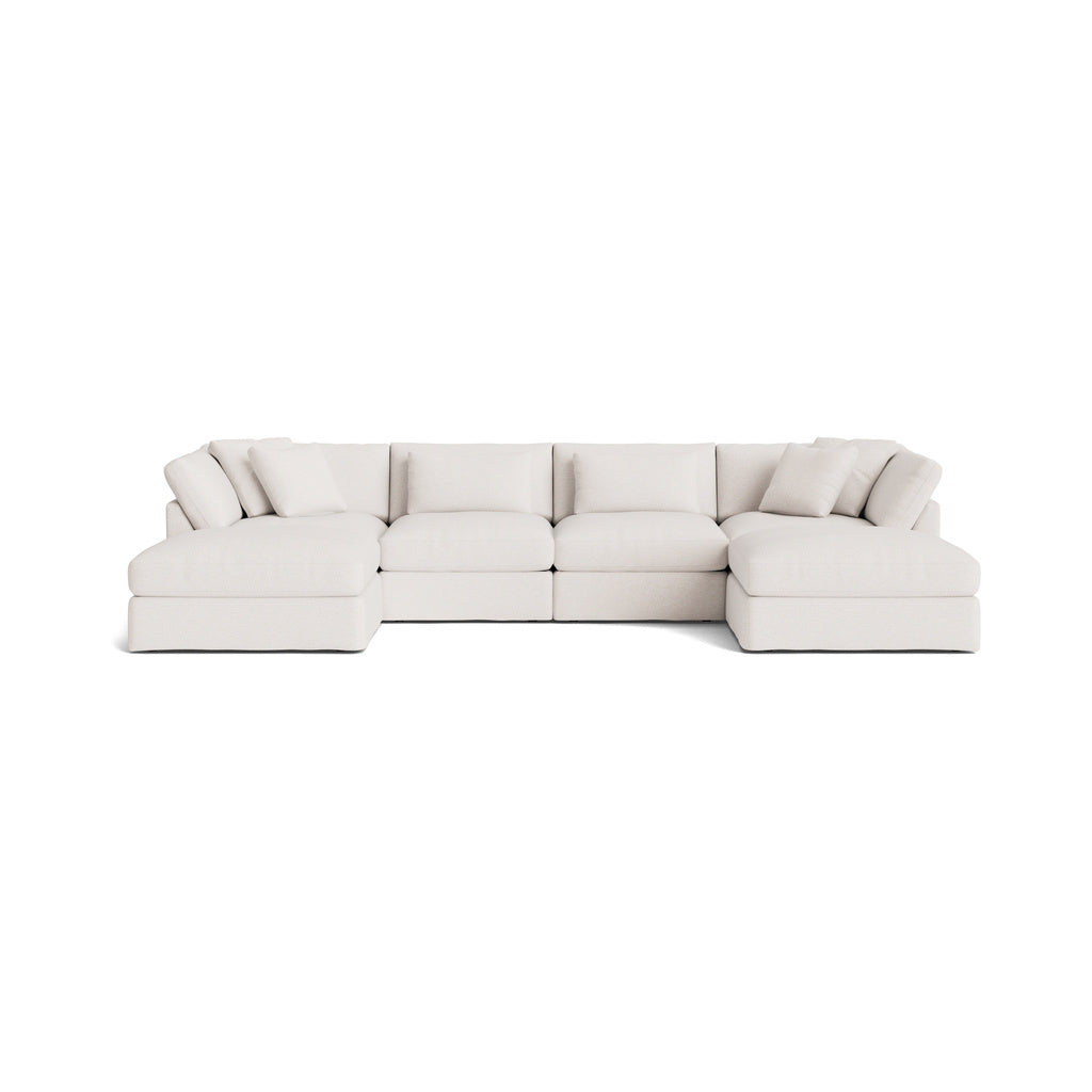 Get Together™ seccional modular en forma de U de 6 piezas, grande, Nomad Snow
