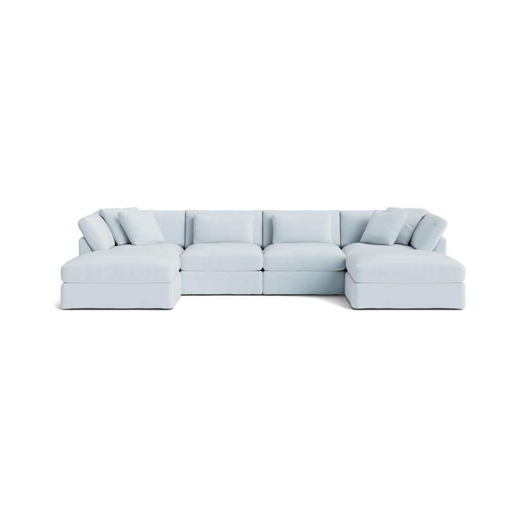 Get Together™ Seccional modular en forma de U de 6 piezas, grande, Cove