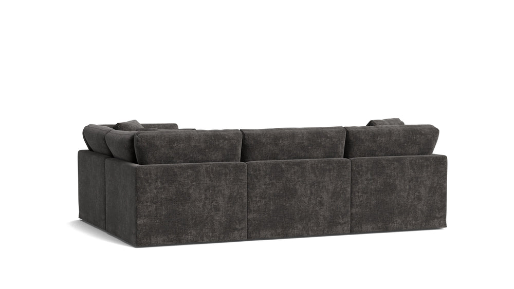 Get Together™ seccional modular de 4 piezas, cerrado, estándar, Trufa
