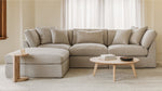 Get Together™ seccional modular de 4 piezas, cerrado, estándar, arcilla