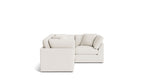 Get Together™ seccional modular de 4 piezas cerrado, estándar, lino color crema