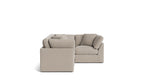 Get Together™ seccional modular de 4 piezas, cerrado, estándar, gris piedra claro