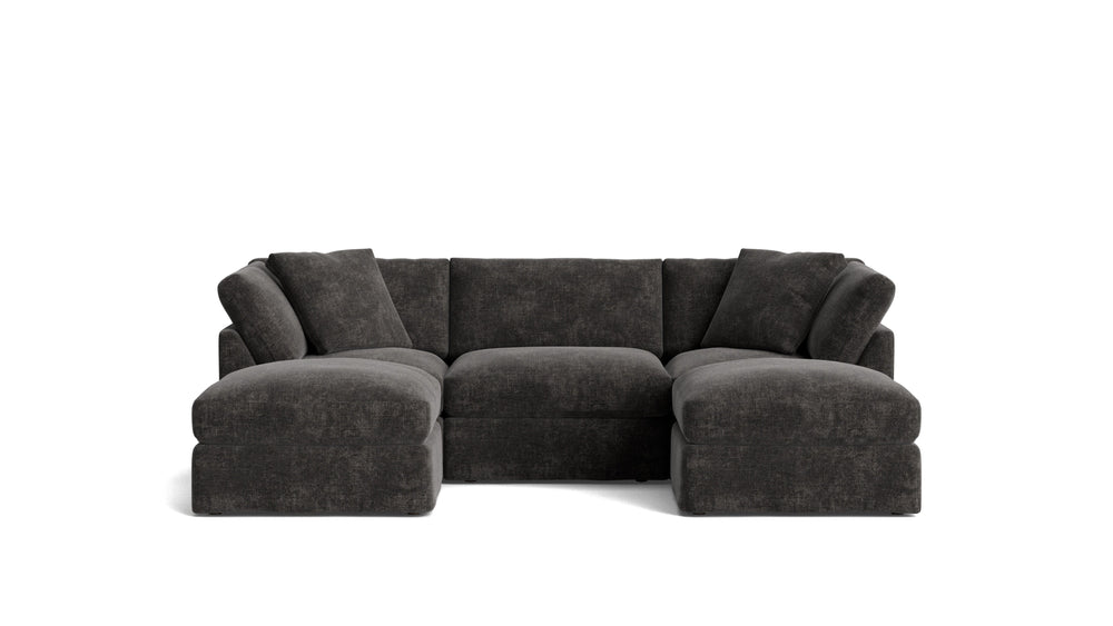 Get Together™ Seccional modular en U de 5 piezas, estándar, Trufa