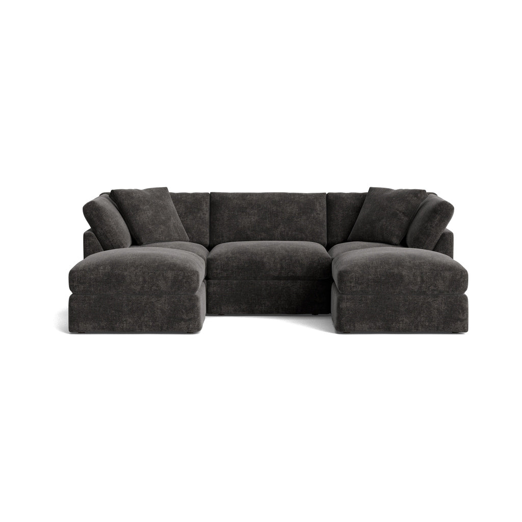 Get Together™ Seccional modular en U de 5 piezas, estándar, Trufa