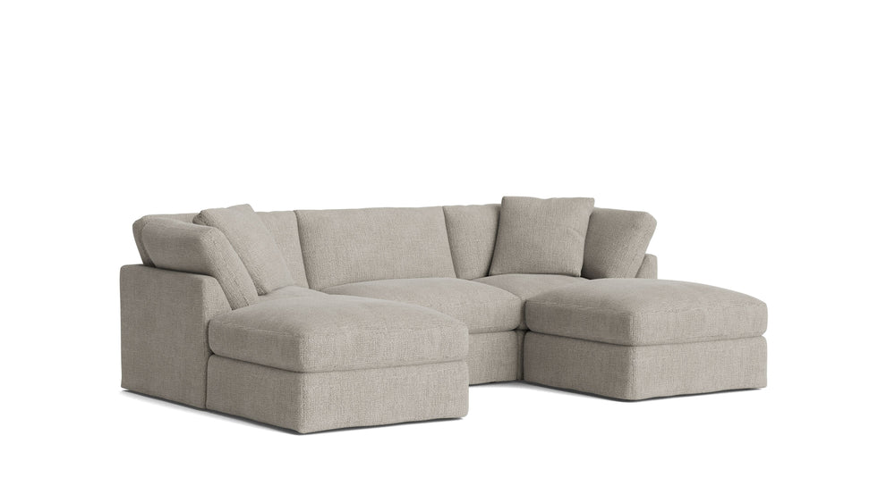 Get Together™ Seccional modular en U de 5 piezas, estándar, avena