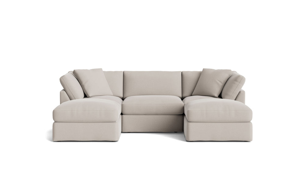 Get Together™ Seccional modular en U de 5 piezas, estándar, Arcilla