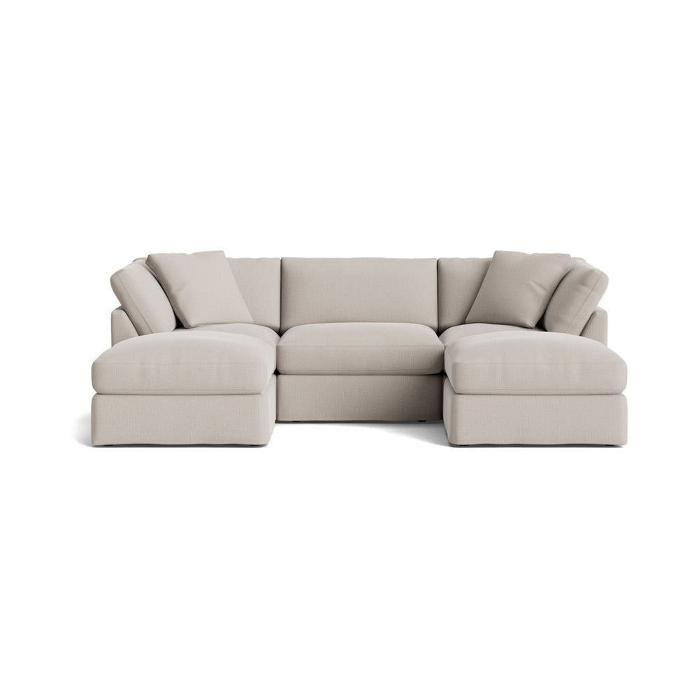 Get Together™ Seccional modular en U de 5 piezas, estándar, Arcilla