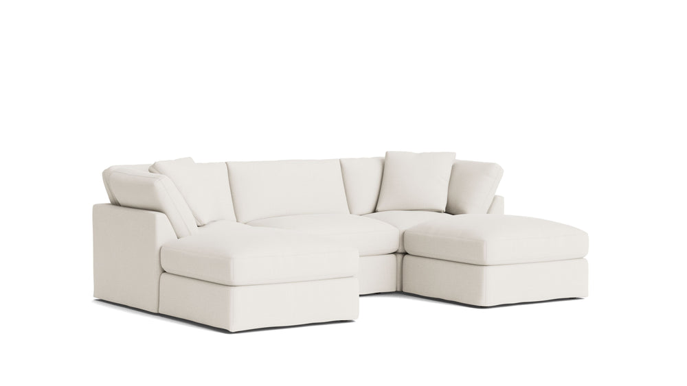 Get Together™ seccional modular en U de 5 piezas, estándar, Cove