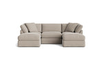 Get Together™ Seccional modular en U de 5 piezas, estándar, piedra clara