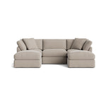 Get Together™ Seccional modular en U de 5 piezas, estándar, piedra clara