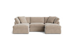 Get Together™ Seccional modular en U de 5 piezas, estándar, champán