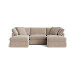 Get Together™ Seccional modular en U de 5 piezas, estándar, champán