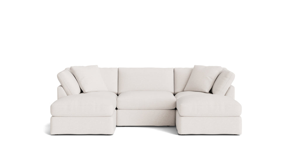 Get Together™ seccional modular en U de 5 piezas, estándar, Nomad Snow