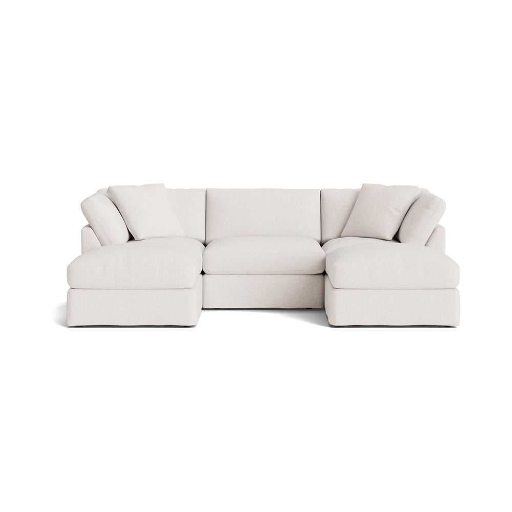 Get Together™ seccional modular en U de 5 piezas, estándar, Nomad Snow