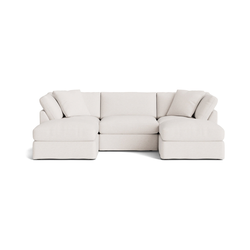 Get Together™ seccional modular en U de 5 piezas, estándar, Nomad Snow