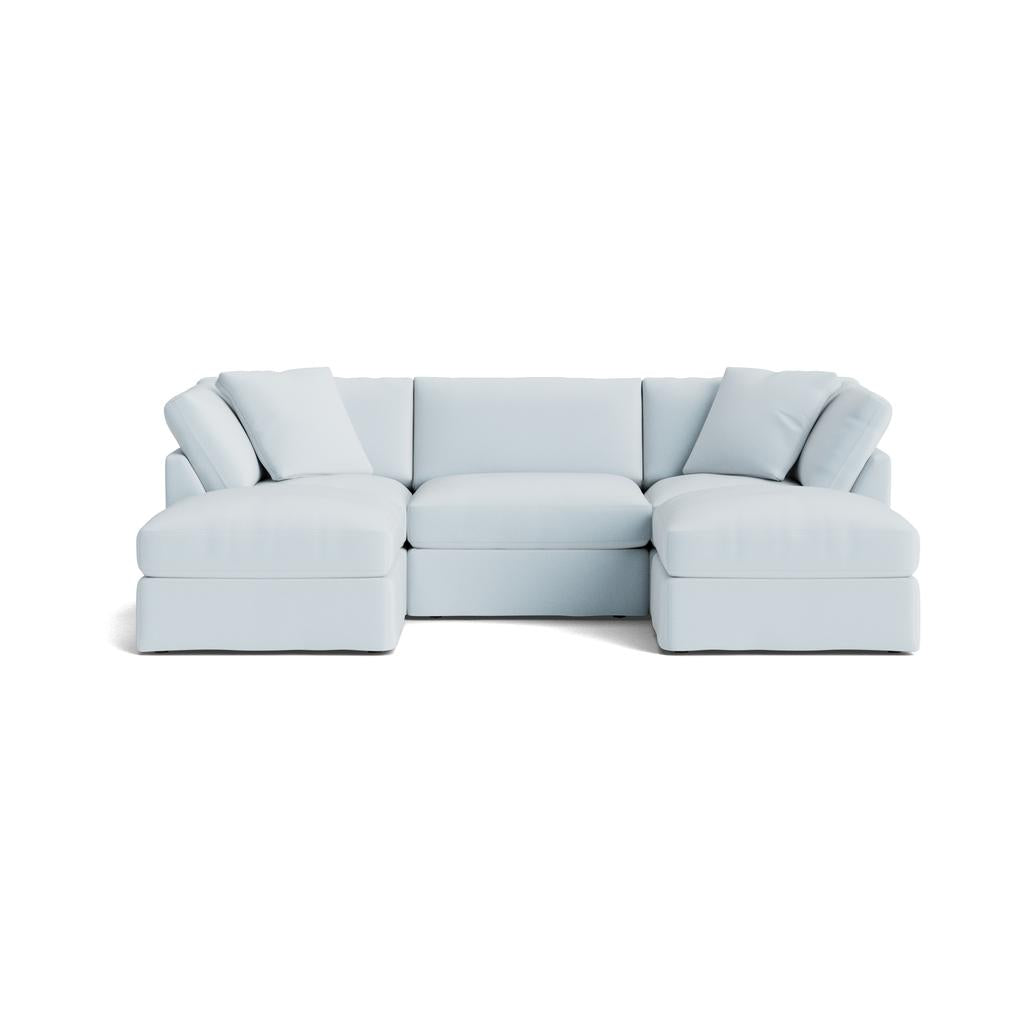 Get Together™ seccional modular en U de 5 piezas, estándar, Cove